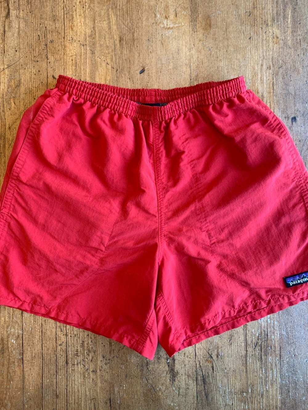 Patagonia Bright Red Casual Swim Trunks